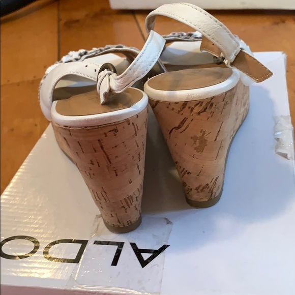 White babydoll wedges, size 7, ALDO - Picture 4 of 4